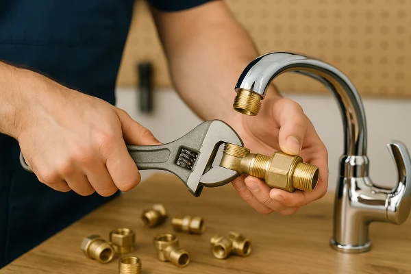 a male plumber installing a toilet from Emergency Plumber Richardson in Richardson, TX a male plumber installing a toilet from Emergency Plumber Richardson in Richardson, TX