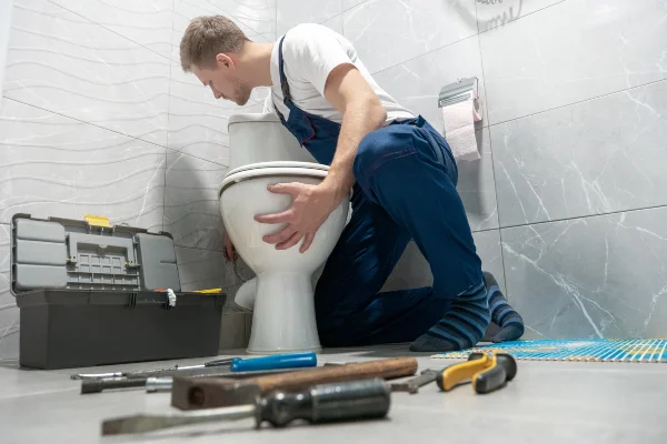 a male plumber unclogging a sink in Richardson, TX - Slab Leak Detection a male plumber unclogging a sink in Richardson, TX - Slab Leak Detection